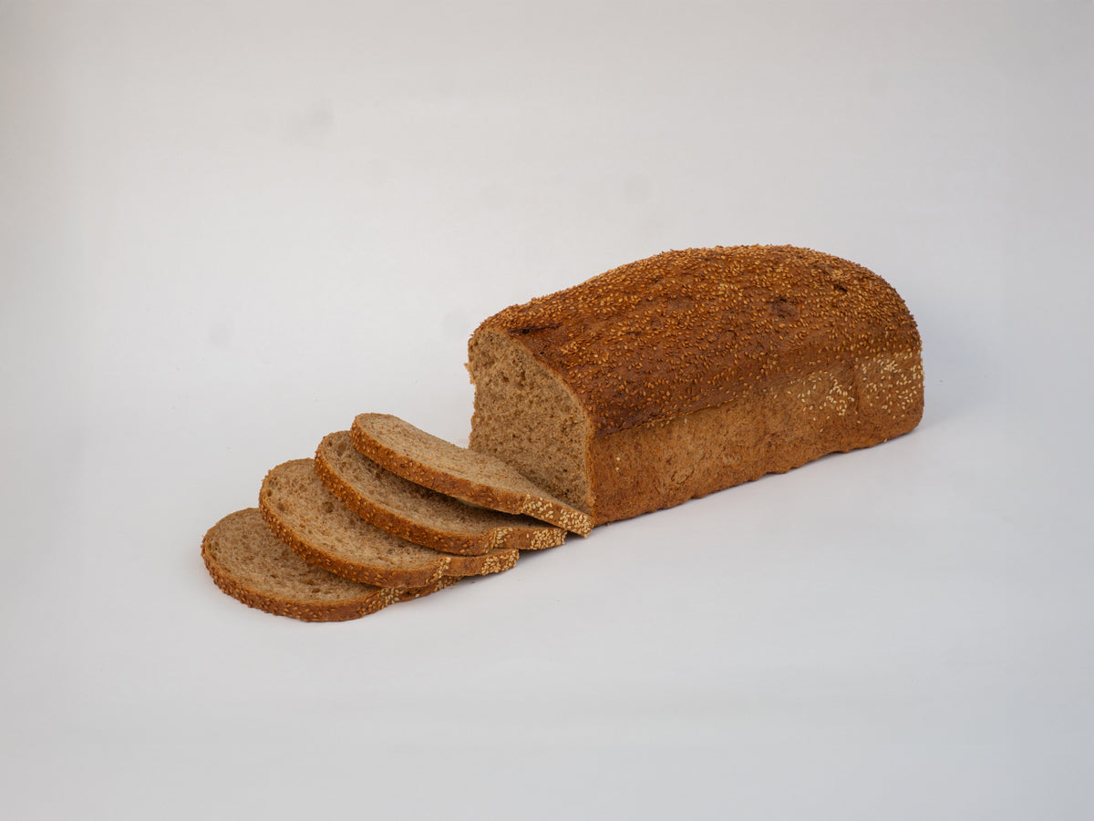 Volkoren brood van Bakkerijt, aangesneden